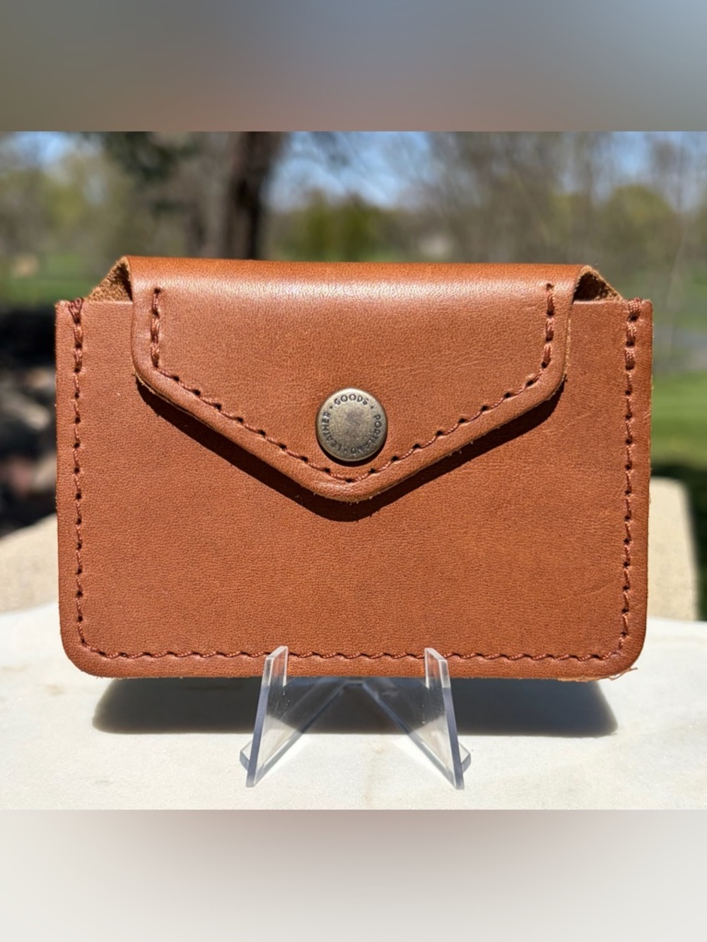 Love Bug Plus Wallet Portland Leather Goods Mamey Full-Grain Leather NWOT